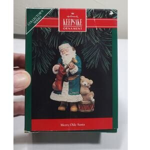 Vintage Hallmark Keepsake Ornament 1992 Collectors Series Merry Olde Santa (3)
